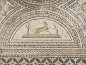 Orpheus Mosaik - Ausschnitt © GDKE, Landesmuseum Mainz, Foto: K. Pelka