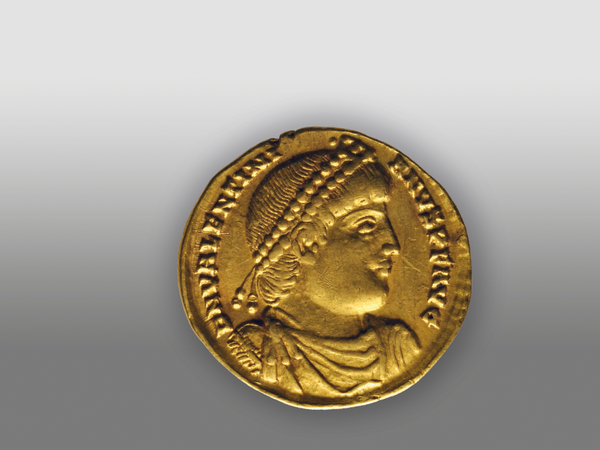 Goldmünze Valentinian I. © GDKE, Landesmuseum Mainz