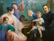 Wilhelm Lindenschmit d. Ält., Der Künstler mit seiner Familie, 1836 © GDKE RLP, Landesmuseum Mainz