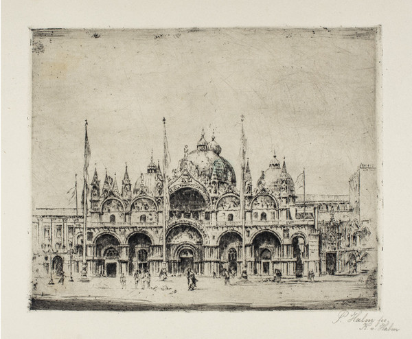 Peter Halm, „Die Basilika von San Marco in Venedig“, 1914 © GDKE, Landesmuseum Mainz (Foto: Astrid Garth)