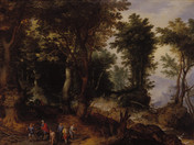Jan Brueghel d. Ält., Waldlandschaft mit dem Gang Abrahams und Isaaks zur Opferung, um 1600 © GDKE RLP, Landesmuseum Mainz