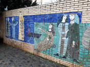 Mosaik am Frauenlobplatz in Mainz